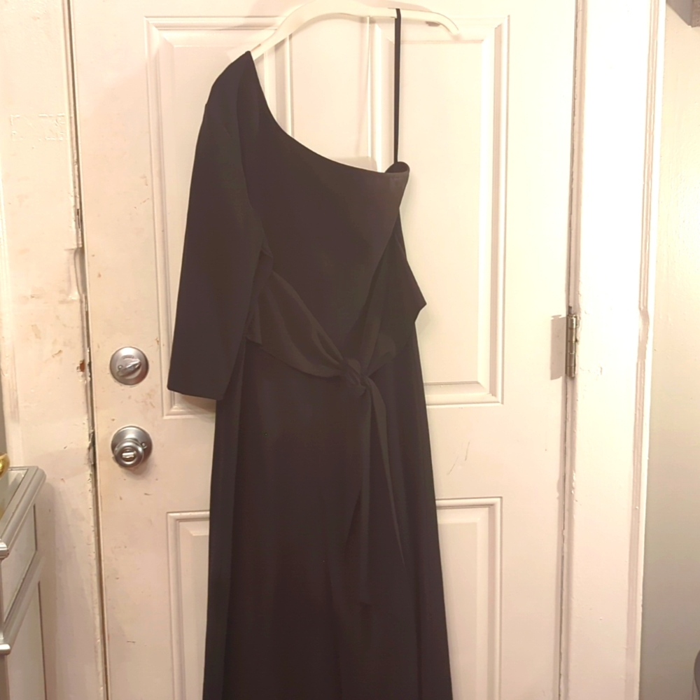 One sleeve black jumpsuit